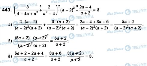 ГДЗ Алгебра 8 клас сторінка 443