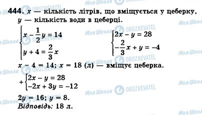 ГДЗ Алгебра 8 клас сторінка 444