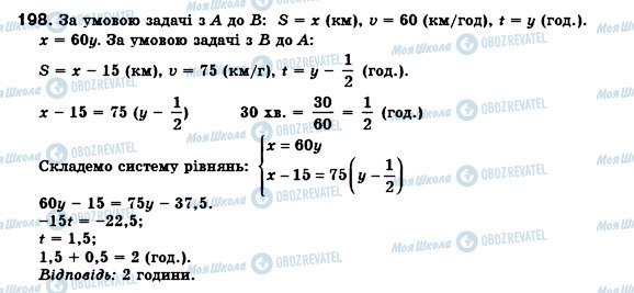 ГДЗ Алгебра 8 клас сторінка 198