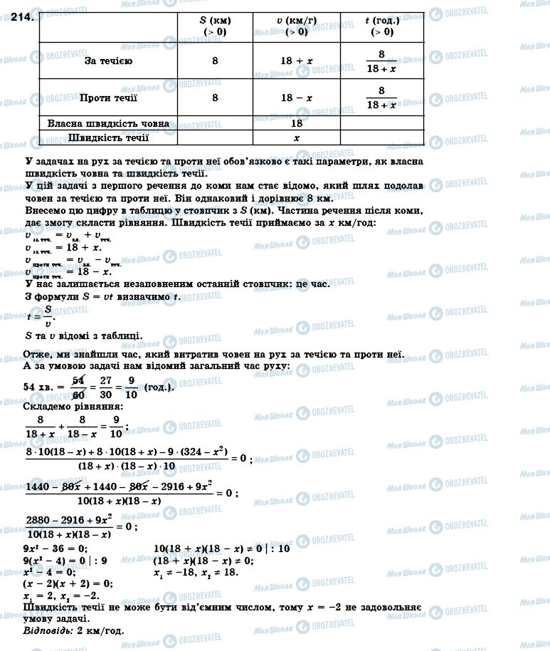 ГДЗ Алгебра 8 класс страница 214