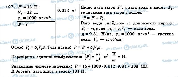 ГДЗ Фізика 8 клас сторінка 127