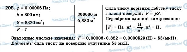 ГДЗ Фізика 8 клас сторінка 208