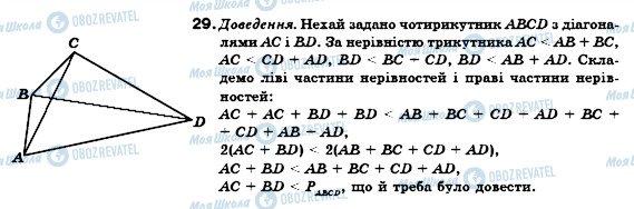 ГДЗ Геометрія 8 клас сторінка 29