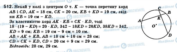 ГДЗ Геометрия 8 класс страница 512