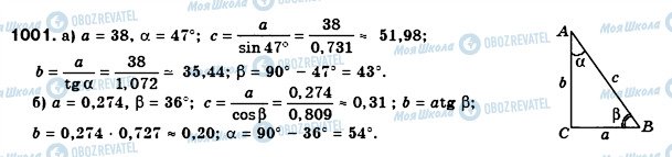 ГДЗ Геометрия 8 класс страница 1001