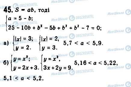 ГДЗ Алгебра 9 класс страница 45