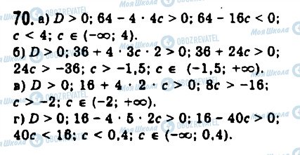 ГДЗ Алгебра 9 класс страница 70
