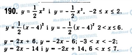 ГДЗ Алгебра 9 клас сторінка 190