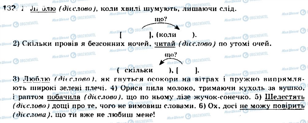 ГДЗ Українська мова 9 клас сторінка 132