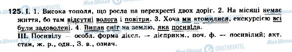 ГДЗ Українська мова 9 клас сторінка 125