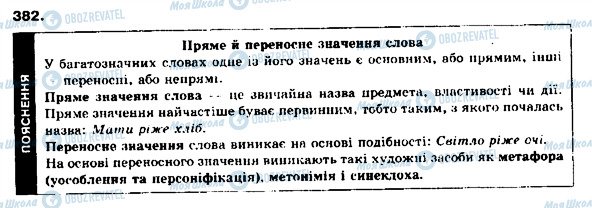 ГДЗ Укр мова 9 класс страница 382