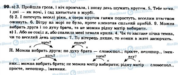 ГДЗ Українська мова 9 клас сторінка 99