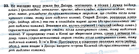 ГДЗ Українська мова 9 клас сторінка 33