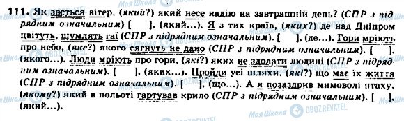 ГДЗ Українська мова 9 клас сторінка 111