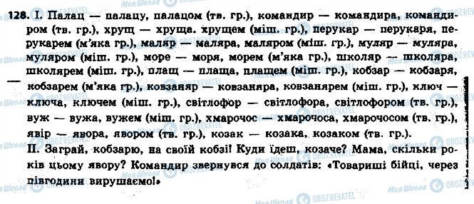ГДЗ Українська мова 6 клас сторінка 128