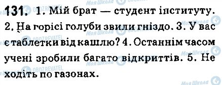 ГДЗ Українська мова 6 клас сторінка 131