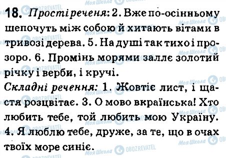 ГДЗ Українська мова 6 клас сторінка 18