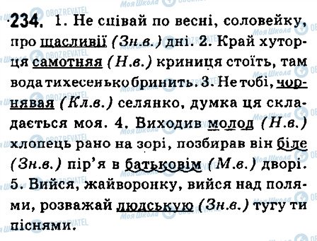 ГДЗ Українська мова 6 клас сторінка 234