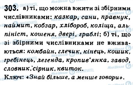 ГДЗ Українська мова 6 клас сторінка 303