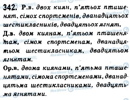 ГДЗ Українська мова 6 клас сторінка 342