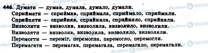 ГДЗ Укр мова 6 класс страница 446