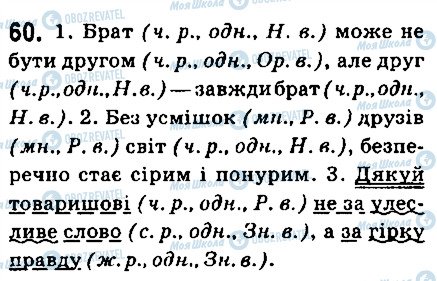 ГДЗ Українська мова 6 клас сторінка 60