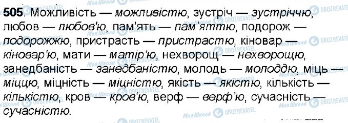 ГДЗ Українська мова 6 клас сторінка 505