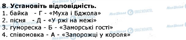 ГДЗ Українська література 6 клас сторінка 8