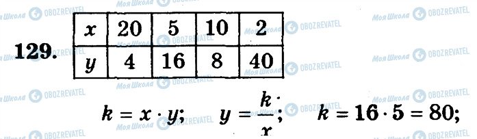 ГДЗ Математика 6 клас сторінка 129