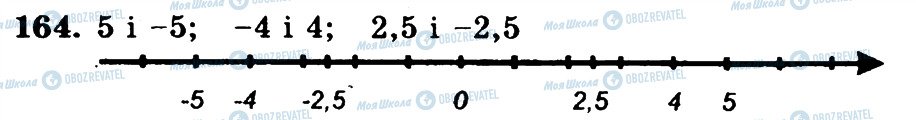 ГДЗ Математика 6 клас сторінка 164