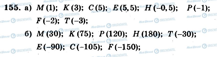 ГДЗ Математика 6 клас сторінка 155