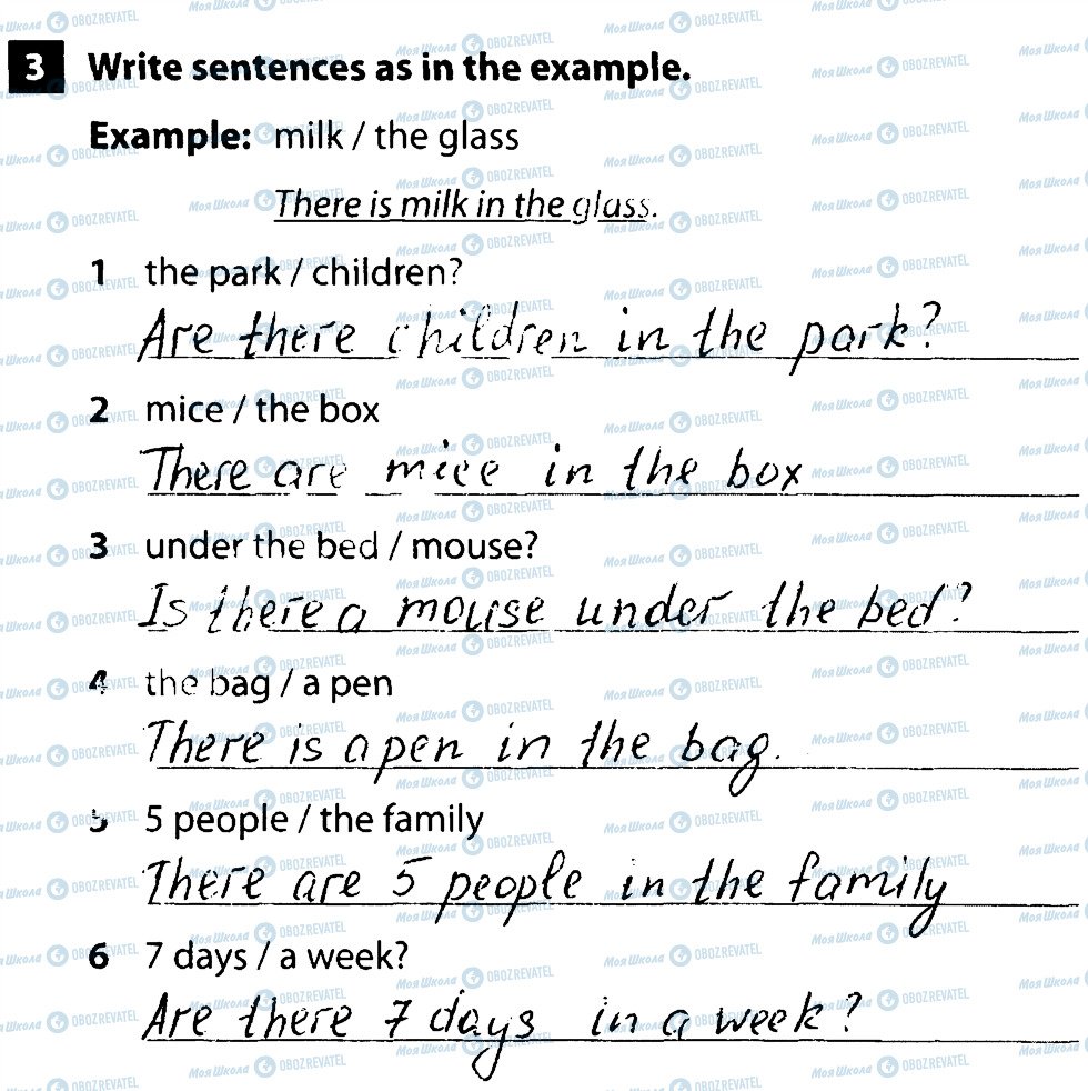 ГДЗ Англійська мова 6 клас сторінка 3