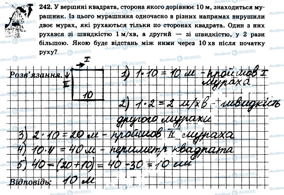 ГДЗ Математика 6 клас сторінка 242