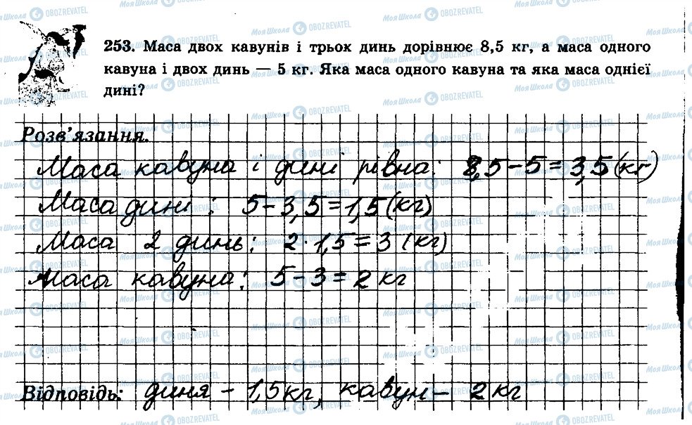 ГДЗ Математика 6 клас сторінка 253