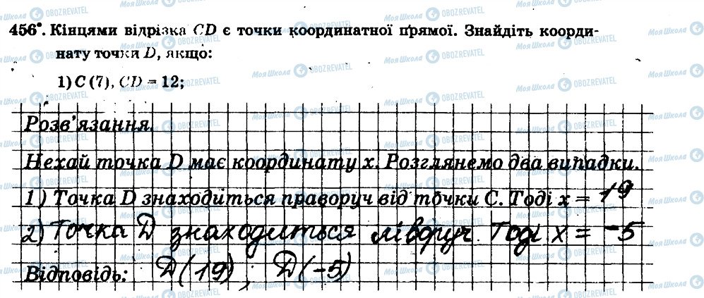 ГДЗ Математика 6 класс страница 456