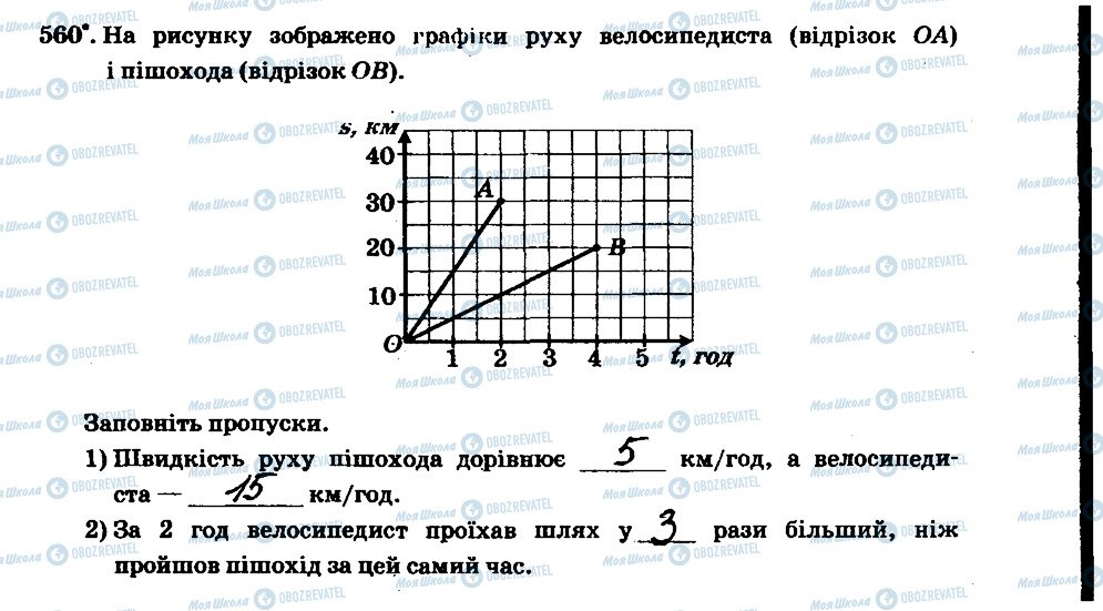 ГДЗ Математика 6 клас сторінка 560