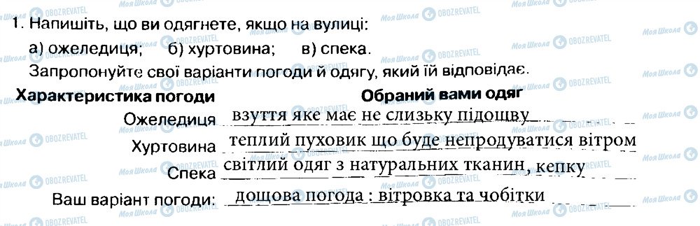 ГДЗ Основи здоров'я 6 клас сторінка 1