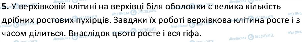 ГДЗ Біологія 6 клас сторінка 5