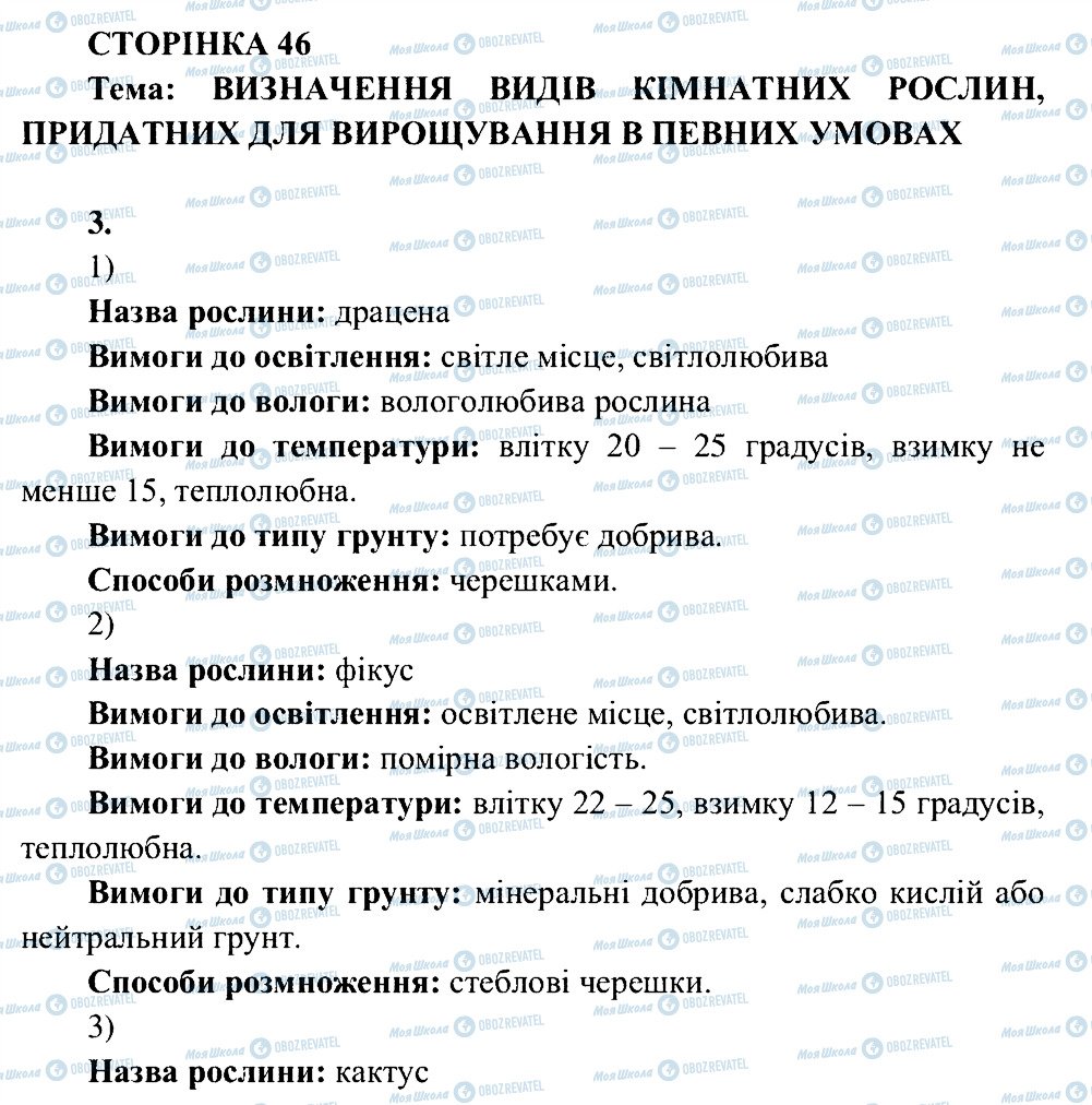 ГДЗ Биология 6 класс страница СТ46