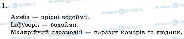 ГДЗ Біологія 6 клас сторінка 1