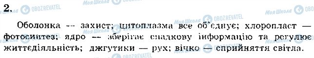 ГДЗ Біологія 6 клас сторінка 2