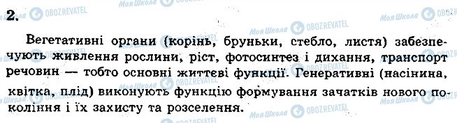 ГДЗ Біологія 6 клас сторінка 2