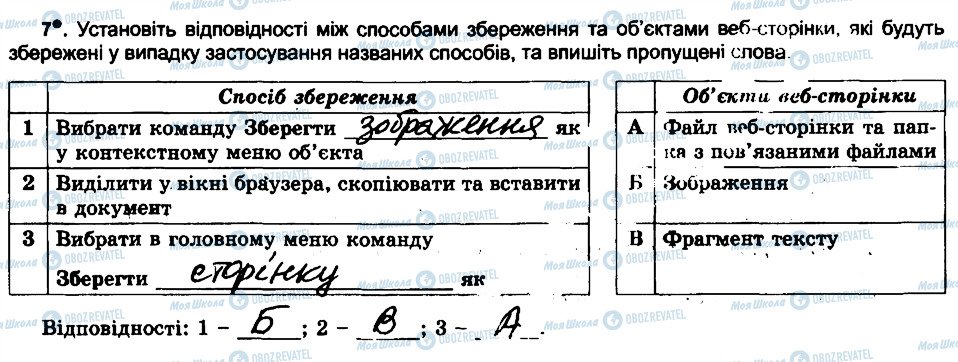 ГДЗ Інформатика 6 клас сторінка 7