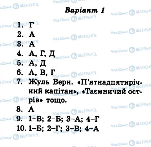 ГДЗ Зарубіжна література 6 клас сторінка КР7