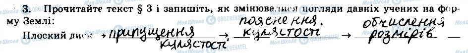 ГДЗ Географія 6 клас сторінка 3