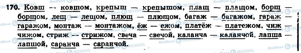 ГДЗ Російська мова 6 клас сторінка 170