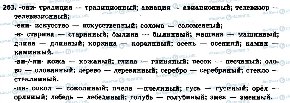 ГДЗ Російська мова 6 клас сторінка 263