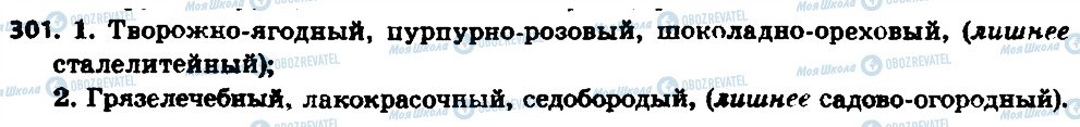 ГДЗ Російська мова 6 клас сторінка 301