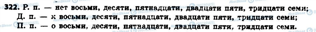 ГДЗ Російська мова 6 клас сторінка 322