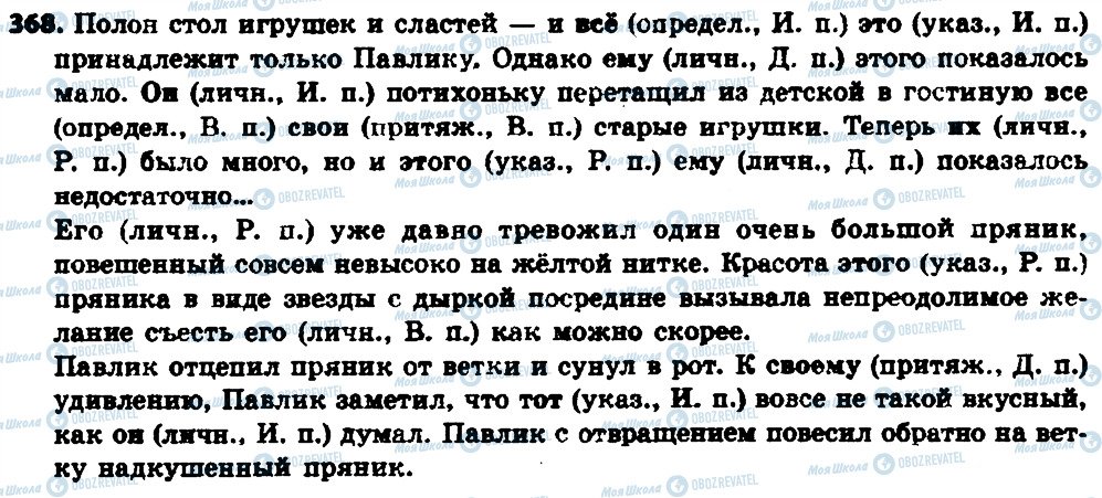 ГДЗ Російська мова 6 клас сторінка 368